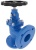 Клапан (GLOBE VALVE) угловой запорный (невозвратно-запорный), PN10/16
